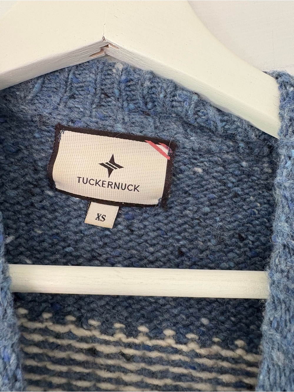 Tuckernuck Fair Isle Sweater - Denim and Cream - Picture 4 of 4